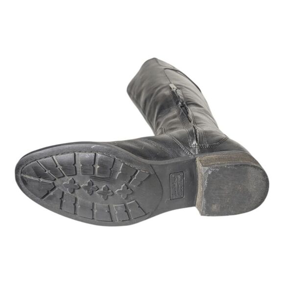 SAM EDELMAN Patton Black Leather Riding Boot Size 7.5M - Picture 8 of 10